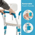 Adjustable Shower Chair for Seniors and Disabled