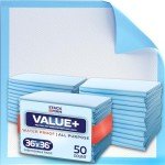 Disposable Underpads 36x36 - 50 Pack Absorbent
