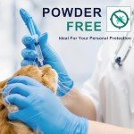 Large Disposable Nitrile Exam Gloves - 100 Count