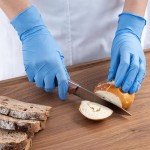 Large Disposable Nitrile Exam Gloves - 100 Count