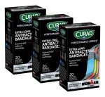 CURAD Ironman Antibacterial Bandages, Extra Long, 20 Count