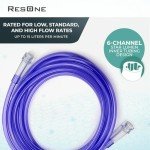 ResOne 50Ft Oxygen Supply Tubing, Crush Resistant, Standard Connectors for Nasal Cannulas, Cannula Nasal Tubing, Oxygen Concentrator - Purple