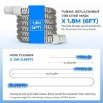 2 Pack 6-Foot CPAP Tubing with Cleaning Brush