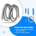2 Pack 6-Foot CPAP Tubing with Cleaning Brush