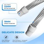 2 Pack 6-Foot CPAP Tubing with Cleaning Brush