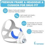 Replacement Set for F20, Includes Cushion (L), Strap, Frame & Clips in One Pack (No Elbow), Reliable Seal & Softer Fit Replacement Supplies by Everness