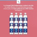 Snugell Distilled Water for CPAP Machines (12-Pack)