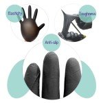 Dr. GreenPanda 1000pcs Black Nitrile Gloves