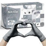 WECARE Large Disposable Nitrile Gloves - 50 Pack