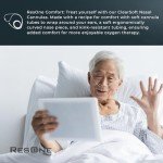 ResOne 7Ft Soft Adult Oxygen Nasal Cannula 5-Pack - Curved Prongs, Crush-Resistant Tubing - Nasal Tubes, Oxygen Concentrator Supplies - Soft Curved Nose Piece, Standard Size, Standard Flow 6 LPM