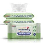 75% Alcohol Antiseptic Hand Sanitizer Wipes - 150 Count