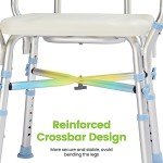 OasisSpace Adjustable Shower Chair for Seniors and Disabled