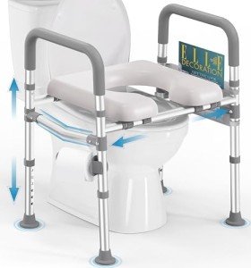Toilet Seat Risers with Handles for Seniors