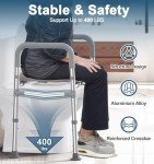 Toilet Seat Risers with Handles for Seniors