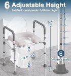 Toilet Seat Risers with Handles for Seniors