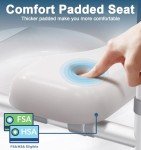 Toilet Seat Risers with Handles for Seniors