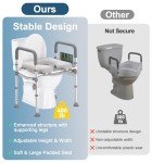Toilet Seat Risers with Handles for Seniors