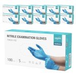 Nitrile Exam Gloves, Blue, Large, 1000 Pack