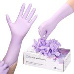 Nitrile Disposable Gloves - Purple, 100 Count