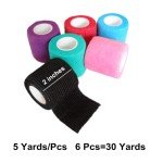 6 Pack Self Adhesive Cohesive Bandage Wraps