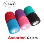 6 Pack Self Adhesive Cohesive Bandage Wraps