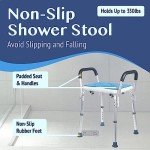 Medokare Shower Chair with Padded Seat and Handles
