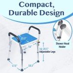 Medokare Shower Chair with Padded Seat and Handles