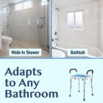 Medokare Shower Chair with Padded Seat and Handles