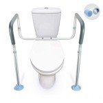 OasisSpace Adjustable Toilet Safety Handrail for Seniors