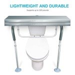 OasisSpace Adjustable Toilet Safety Handrail for Seniors