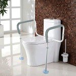 OasisSpace Adjustable Toilet Safety Handrail for Seniors