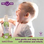 Boogie Micro-Mist Saline Inhaler, Baby Nose Congestion Relief, Nasal Spray for Kids, Pediatrician Recommended, HSA/FSA Eligible, Unscented, 1.7 oz (Pack of 1)