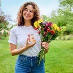 Wildflower Design Flexible Fabric Band-Aids, 30 ct