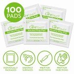 Care Touch Alcohol Prep Wipes - 100 Count