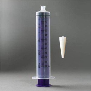 60ml Enfit Flattop Irrigation Syringe with Trans Connector