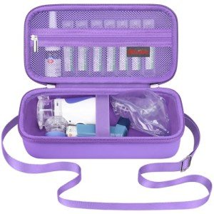 Portable Inhaler Nebulizer Carrying Case - Purple