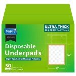 Inspire Ultra Absorbent Disposable Bed Pads - 50 Count