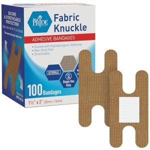 Sterile Knuckle Adhesive Bandages - 100 Count