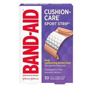 Extra Wide Sport Strip Band-Aids, 30 Count