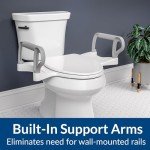 Bemis Toilet Seat with Support Handles - Fits All