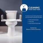 Bemis Toilet Seat with Support Handles - Fits All