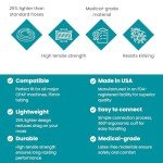 15mm Slim CPAP Hose - 6 Feet, Lightweight