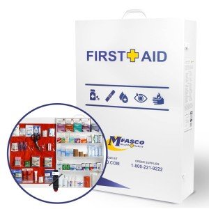 5-Shelf OSHA Compliant First Aid Kit, Wall Mount