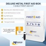 5-Shelf OSHA Compliant First Aid Kit, Wall Mount