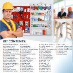 5-Shelf OSHA Compliant First Aid Kit, Wall Mount