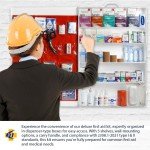 5-Shelf OSHA Compliant First Aid Kit, Wall Mount