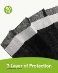 ASTM Level 3 Black Disposable Face Masks - 50 Pack