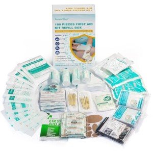 First Aid Kit Refill - 160 Pieces of Essentials