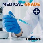 Titentech Blue Nitrile Medical Exam Gloves - Small