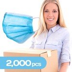 2000 Blue Medical-Grade Disposable Face Masks